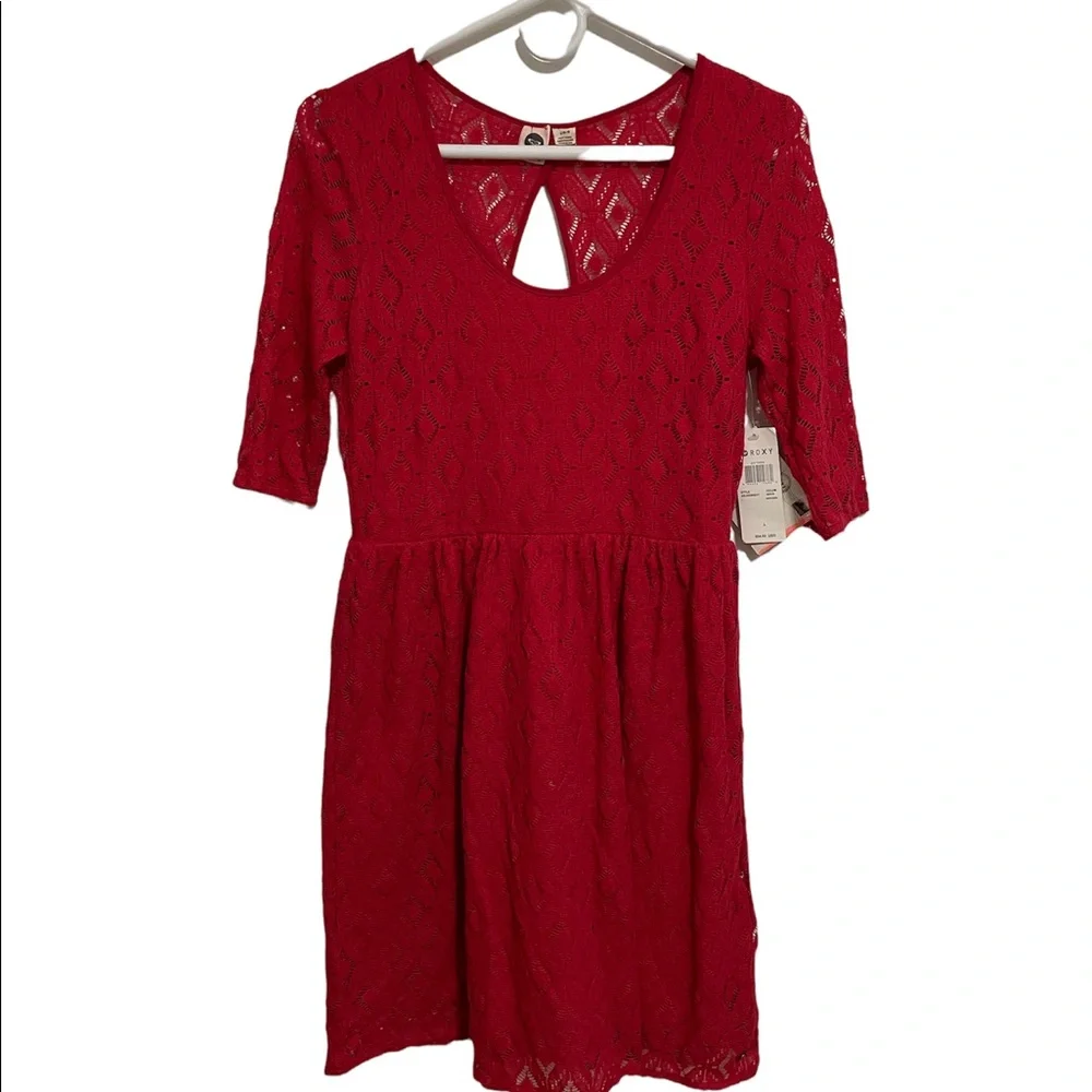 NWT~Roxy Red Women’s dress Size L NWT - Picture 1 of 6